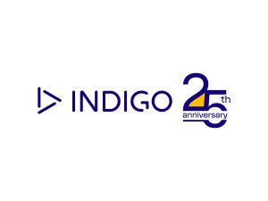 Indigo 25 anniversary logo