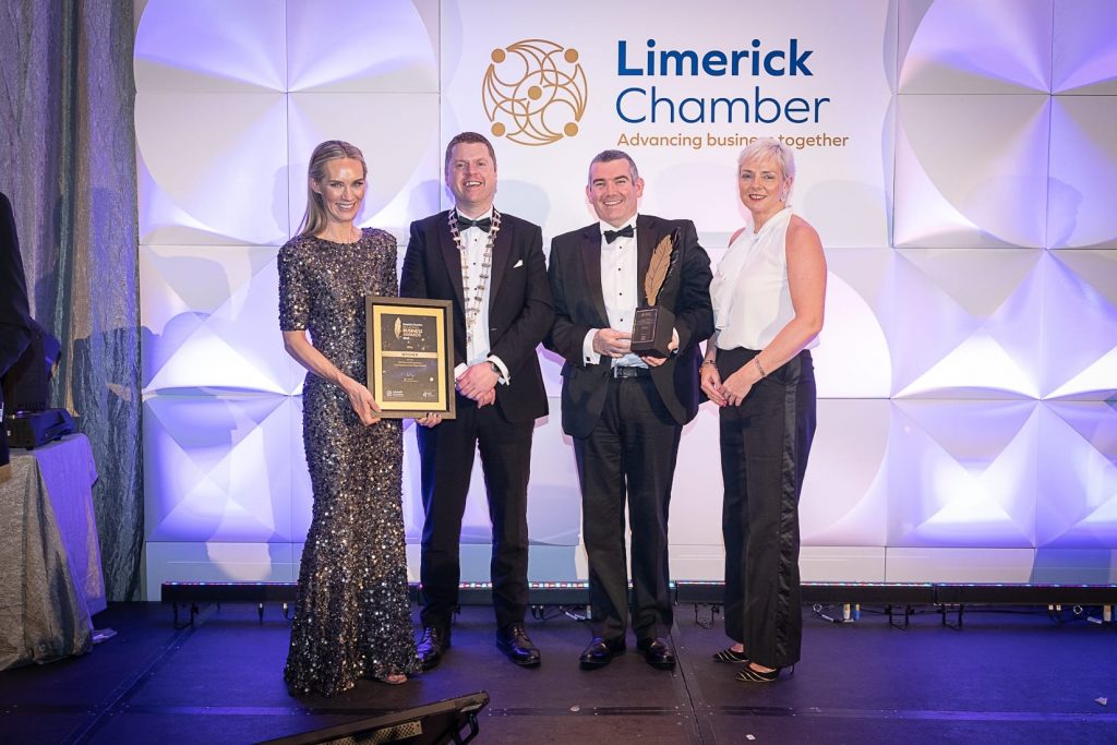 4site are delighted to win at Limerick Chamber awards sponsored by AIB