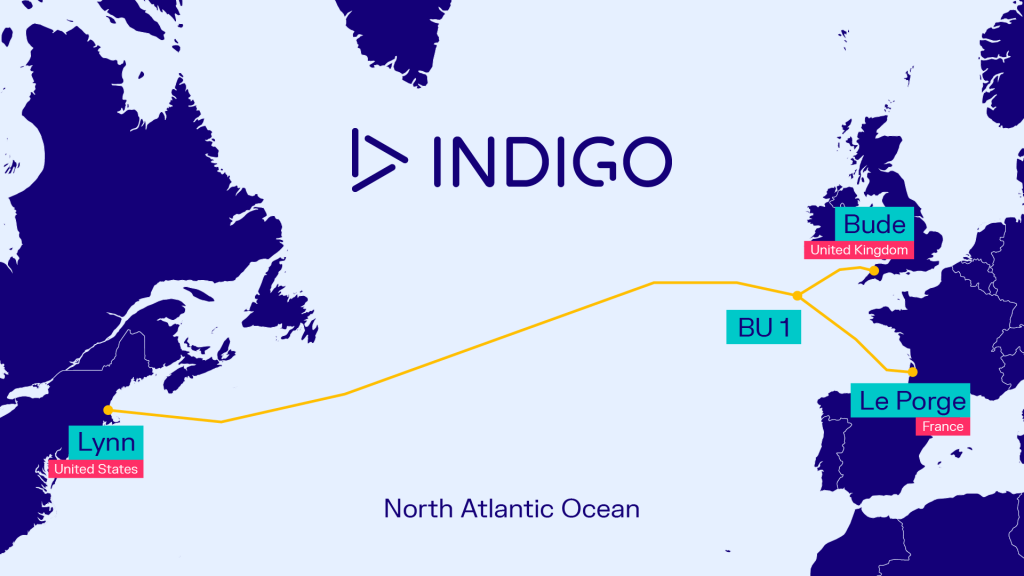 Amitie Subsea Map across the atlantic