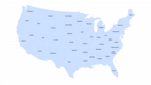 Map of Indigo in North America